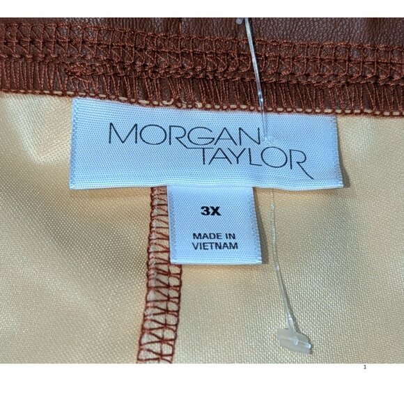 💗 Morgan Taylor Faux Leather Leggings – Size 3X – NW0T - Picture 5 of 5